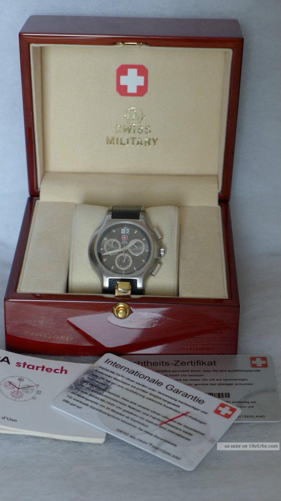 Swiss Military Navy Seals Chronograph Mit Schwarzem Ziffernblatt Armbanduhren Bild