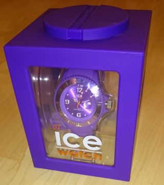 Neuwertige Ice Watch Armbanduhr Small Violett Weihnachten Bild