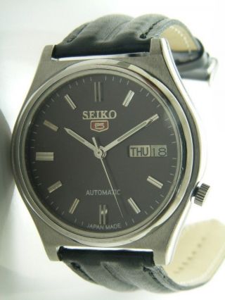 Vintage Seiko 5 Automatic Japan Mens Watch,  Brown,  Daydate Bild