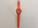 Modische Orange Armbanduhr Aus Kunststoff Mit Gummiartigem Armband Armbanduhren Bild 1