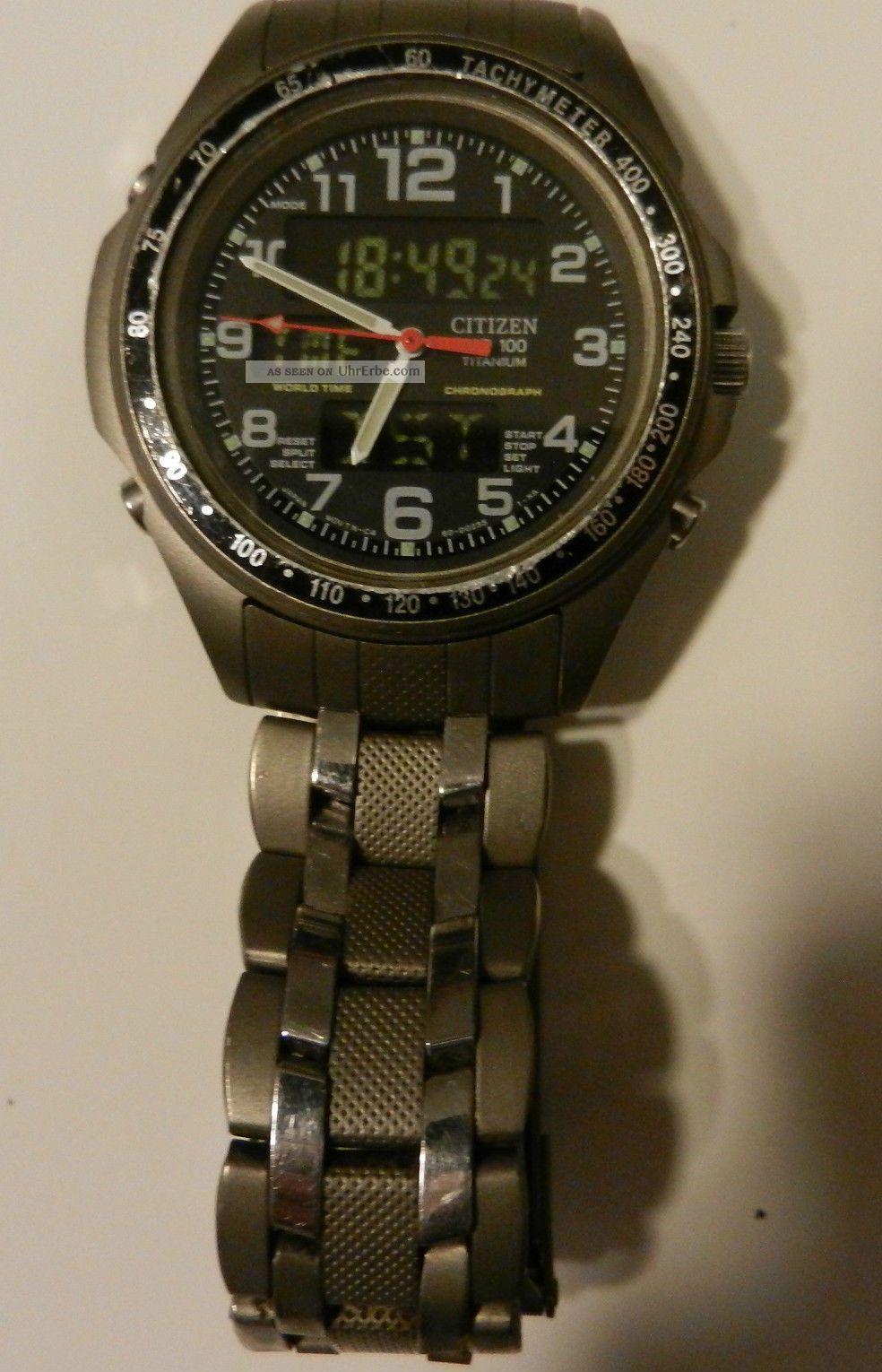Citizen Wr 100 Titan Chronograf,  Chronograph,  Analog Und Digital Armbanduhren Bild
