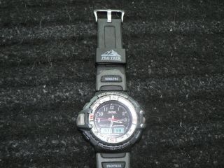 Casio Pro Trek Uhr Analog/digital Prt - 70,  Höhenmesser,  Barometer,  Temp.  Usw. Bild