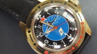 Vostok Wostok Komandirskie Russische Uhr Taucheruhr U Boot Bild