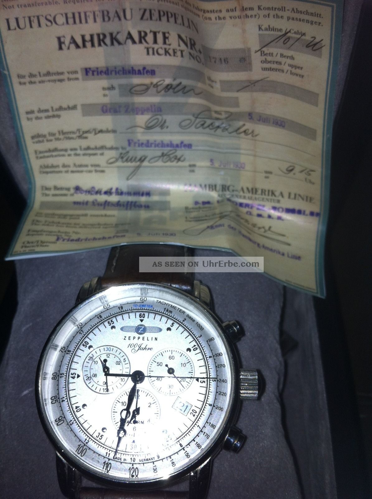 Chronograph Aus Dem Hause Zeppelin Armbanduhren Bild
