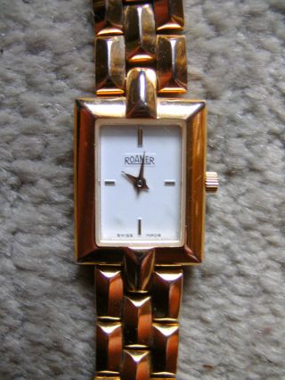 Damenarmbanduhr Armbanduhr Uhr Roamer Vergoldet Bild
