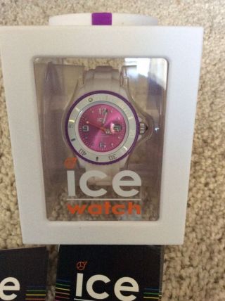 Ice Watch In Ovp Weiß - Lila Neuwertig Bild