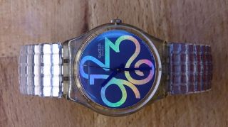 Swatch Armbanduhr Flexband 1993 Bild