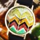 Neue Frauen Leatheroid Band Runden Welle Genf Kleid Quarz - Armbanduhren Fashion Armbanduhren Bild 2