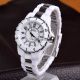 Schwarz/weiß Stahl Led Licht Quarz Sport Zifferblatt Armbanduhr Watch Unisex Armbanduhren Bild 2