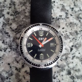 Ebf Uhr Armbanduhr Taucheruhr,  Aus Den 70er Jahre - Evtl.  = E.  Blancpain & Fils Bild