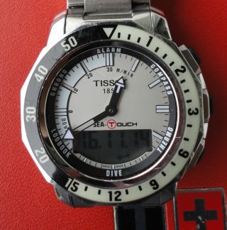 Schöne Tissot Sea - Touch.  Armbanduhr.  Mit Unter - Wasser - Funktionen. Bild