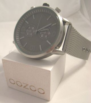 Oozoo Uhr Armbanduhr Designuhr - C6439 - Ø Ca.  48 Mm - Metallband Titanium/grau Bild