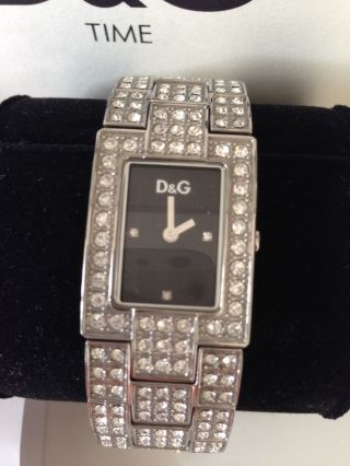 Dolce & Gabbana D&g Armband Uhr Silber - Mit Etui Strass Luxus Pur Bild