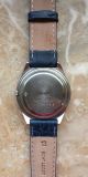 Junghans Armbanduhr Dunkles Lederband Retro 80er Jahre Armbanduhren Bild 3