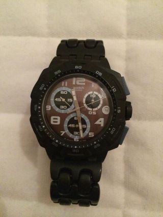 Swatch Uhr Schwarz Bild