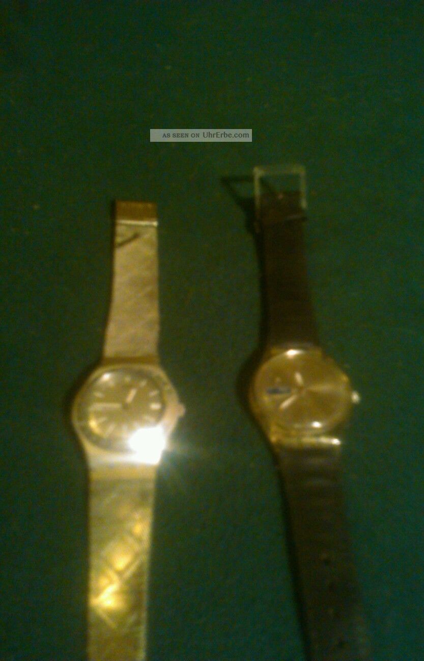 2 X Swatch Swiss 1x Aluminium.  Armbanduhr Und 1 X Mal Leder Armbanduhren Bild