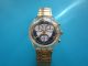 Swatch Chrono Blue Horizon V 1995 Mit Goldenen Stretch Armband Armbanduhren Bild 1