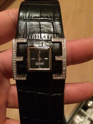 Esprit Uhr SchÖne Uhr Schwarz Leder 99€ Bild