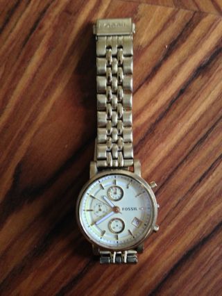 Fossil Chronograph Farbe Gold Im Boyfriendstyle Bild