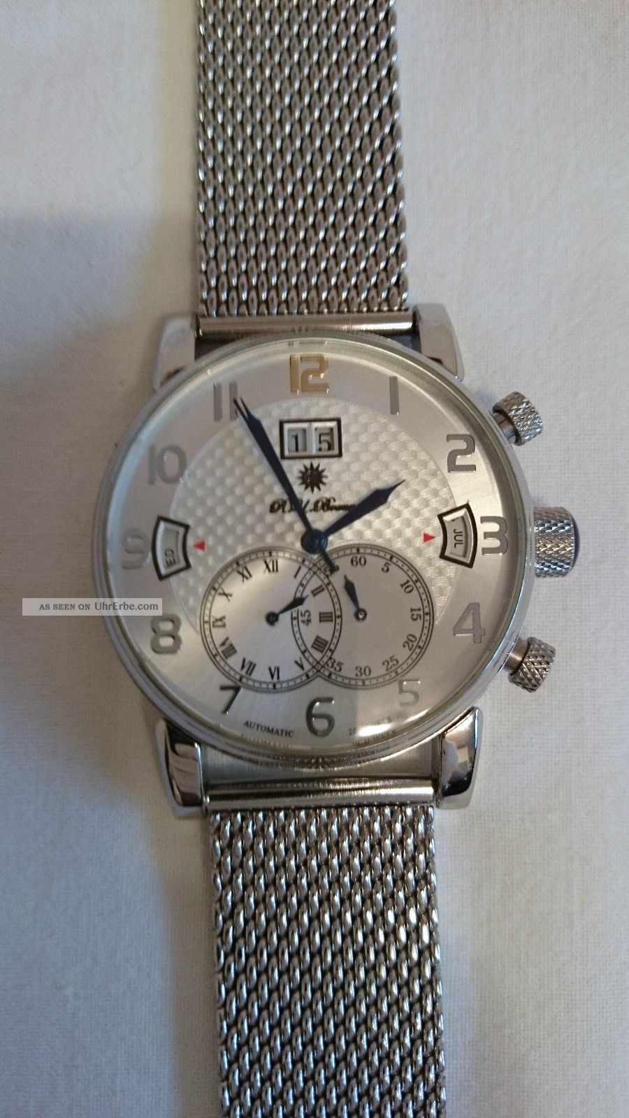 Raoul U Braun, R U Braun, Uhr, Herrenuhr, Automatik, Edelstahl,