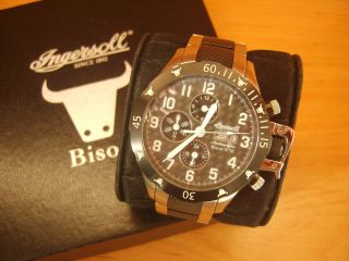 Ingersoll Bison No.  12 Armbanduhr Für Herren (in2803bgr) Automatik Uhr Edelstahl Bild