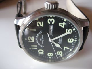 Zeno Watch Basel Pilot Oversided Automatik 2836 - 2 Day Date 8554dd - A1 Bild
