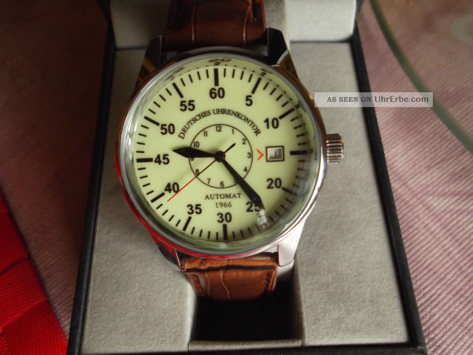 Deutsches Uhrenkontor.  Flieger Automatik.  Duk 1966. Armbanduhren Bild