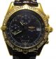 Breitling Chronomat 18 Kt Gold Mit Krokolederband Ref K13050.  1, Armbanduhren Bild 2