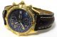 Breitling Chronomat 18 Kt Gold Mit Krokolederband Ref K13050.  1, Armbanduhren Bild 4