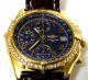 Breitling Chronomat 18 Kt Gold Mit Krokolederband Ref K13050.  1, Armbanduhren Bild 6