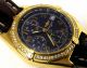 Breitling Chronomat 18 Kt Gold Mit Krokolederband Ref K13050.  1, Armbanduhren Bild 7