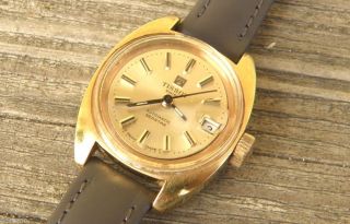 Tissot Le Locle,  Automatik Armbanduhr,  Damenuhr,  Swiss Watch,  Gold Farbe Bild