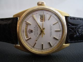 Rolex Day - Date 750 Gold Aus 1972 - Ref: 1803 Mit SonderlÜnette - 18kt - Englisch Bild