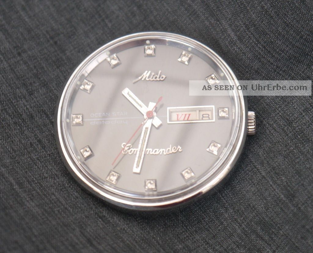 Mido Commander Ocean Star Datoday Herren Armbanduhr Automatik - Zur Reparatur Armbanduhren Bild