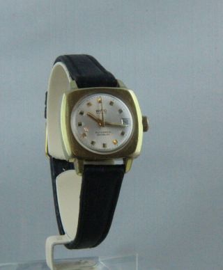 B W C,  Eta Kaliber 2551,  Automatik,  Damen Armbanduhr,  Swiss Made,  Ca.  1970 Bild