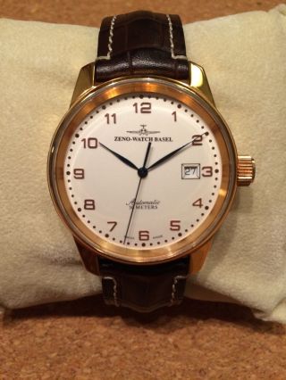 Zeno Watch Basel Automatik Eta 2846,  Gold,  Swiss Made Bild