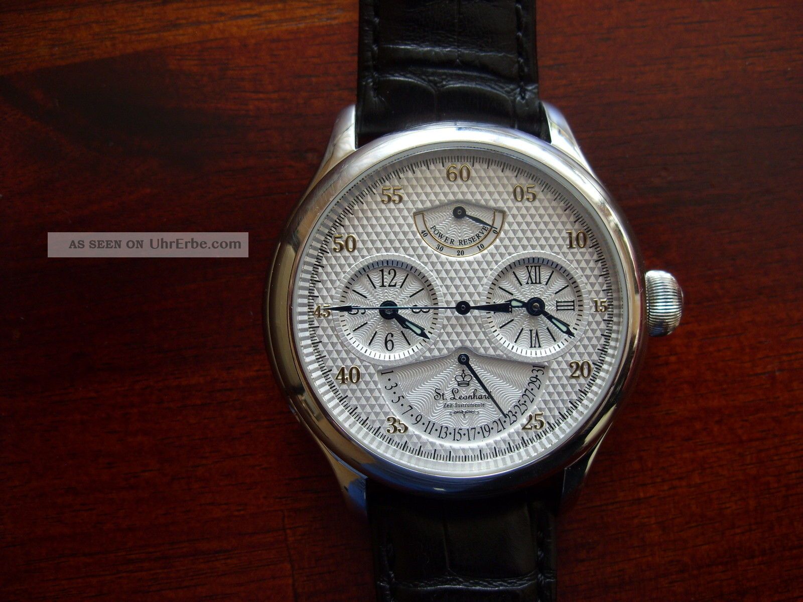 Automatik Automatic Herrenuhr St.  Leonhard 45mm O.  Krone Armbanduhren Bild
