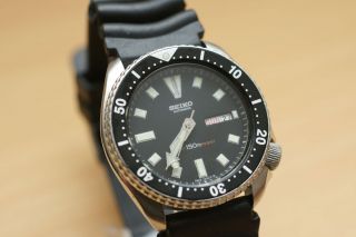 Seiko Diver Automatic 6309 - 7290 Vintage Uhr Day/date Sammlerzustand Bild