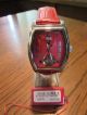 Carucci Damen Uhr Armbanduhr Rot Edelstahl Automatik Aufzug Lederband Ovp Armbanduhren Bild 7