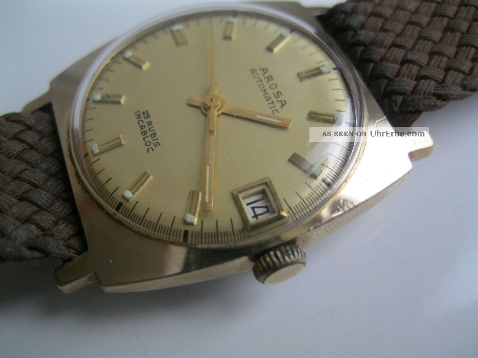 Herren Au Arosa Automatic 25 Rubis (läuft Genau) Armbanduhren Bild