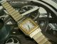 Cartier Santos,  Automatic Datum,  Grosses Modell,  Stahl/gold, Armbanduhren Bild 2