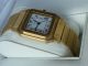 Cartier 140 Gr.  Gold Santos Automatik18k Herrenuhr Gents 2008 Revision Bei Wempe Armbanduhren Bild 4