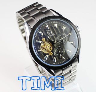 Automatik Skelett Fuyate Herren Uhr Tourbillon Mens Watches Armbanduhr Luxus Bild