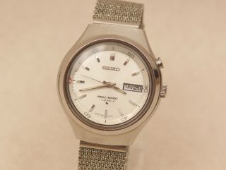 Rarität Seiko Bell Matic Automatic Armbanduhr Datum U.  Alarm Uhr Wrist Watch 1a Bild