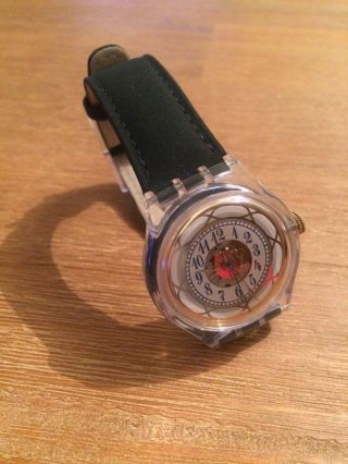 Tolle Swatch Automatic Damenarmbanduhr Voll Funktionsfähig Wie Bild