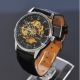Soki Schwarz Mechanische Analog Herren Leder Armband Automatik Uhr F99 Armbanduhren Bild 1