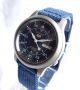 Seiko 5 - Military Style,  Automatic Watch.  Glass Bottom.  Dark Blue Dial.  7s26c Armbanduhren Bild 1