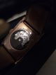 Armani Automatik Uhr Lederarmband Armbanduhren Bild 9