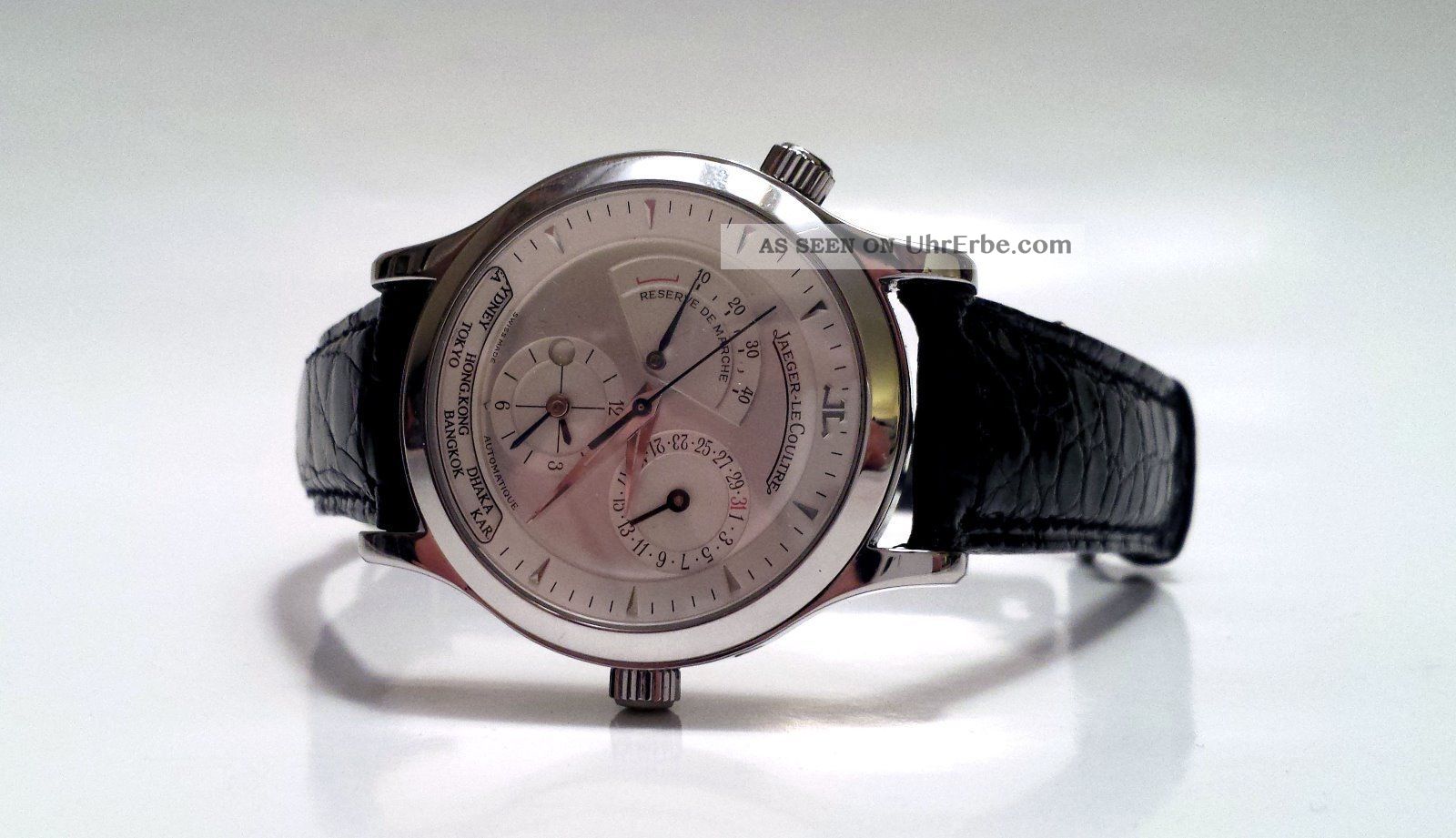 Jlc Jaeger Lecoultre Master Geographic,  Stahl,  Top Lp: 7950,  - Sk: 4200,  - Armbanduhren Bild