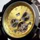 Yves Camani Worldtimer Automatik Herrenuhr Edelstahl Gelb Schwarz B - Ware Armbanduhren Bild 1